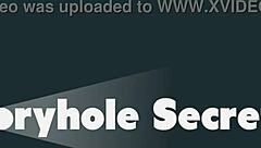 redhead loves sucking and slurping on dicks at the gloryhole