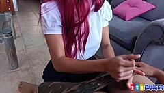 Ateşli meksikalılar evde 18+ üniversiteli üvey kızlarla taşak gibi memelerle