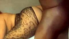 Ebony amateur's first rough doggystyle sex from FB dating hookup