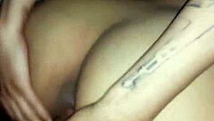 Enjoying the view of a black booty in this casual scene.