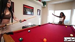 kris riot and harmonie marquis pool fun