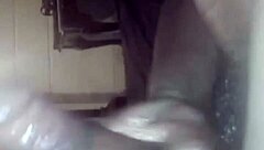 Watch her scream while masturbating huge black dick to cumshot!