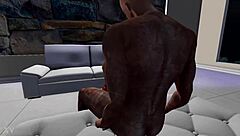 cheerleader sucks blindfolded in second life