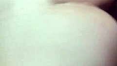 fat ass gets covered in cum after big banging