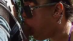 Real Behind The Scenes Outdoor Deepthroat Blowjob With Young Pov Oral And Facial
