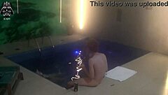 threesome with friends in the motel pool part 1