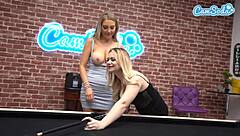 curvy milf mommy kisses pretty teen stepdaughter before amateur lesbian encounter