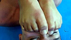 Milana wrestles Viktor in round two.