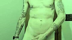 getting naked in the bathroom with a big cock