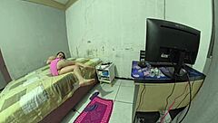 Dona De Casa Paga T�cnico Com A Bunda Enquanto Marido Esta Fora