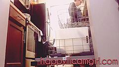 Tall Girl Ignores You While Cleaning Kitchen, Giantess Webcam Domination in Action