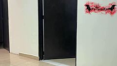 Two strangers end up renting the same airbnb and one skinny colombian teen slut gets deepthroat fucked in doggystyle by a big cock!