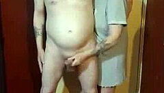 Girlfriend Kelly humiliates me naked on cam while blindfolded, leading to a big cumshot.