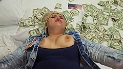 in this narrative, my blonde american slut from the usa gets fucked for cash like a doll