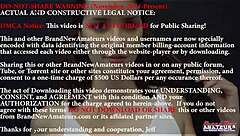 Petite Brunette Coed Starshine Masturbates and Deepthroats Cock