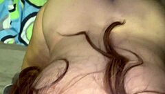 compañera de cuarto culona chupa mi verga y traga leche a cambio del alquiler en dorm rough quickie con big ass blowjob y cum in mouth