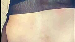 I'm 38 and wearing stockings in this home porno with my wife.