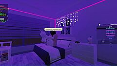 the big ass babe bounced her enormous curves on the massive cock in roblox style