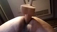 oh man, check this huge dildo pounding me doggy style solo 😈
