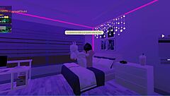 the big ass babe bounced her enormous curves on the massive cock in roblox style