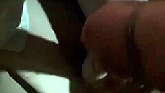 My girlfriend grabs my cock eagerly. She sucks it until orgasm hits.