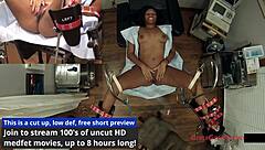 Tampa University requires entrance physical where Tori Sanchez spreads in shower for close-up check