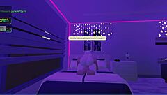 the big ass babe bounced her enormous curves on the massive cock in roblox style