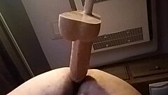 oh man, check this huge dildo pounding me doggy style solo 😈