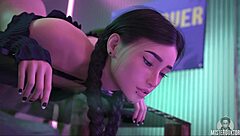 Is his cock thrusting deep inside her wet tight pussy for ultimate pleasure?