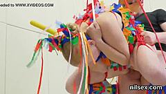 Slutty sweetie got dragged to butthole asylum for some brutal painful treatment with deepthroat and assfucking