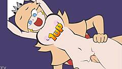 Princess Rosalina köpek stili eğilip koca yarrak orgazmı ve boşalmayla sikiliyor