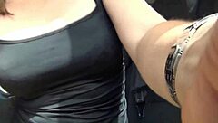 Oh wow, trying high speed masturbation until it's super creamy outdoors with my dildo