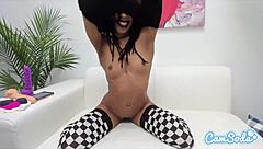 Kira Noir Masturbates Dildo Play