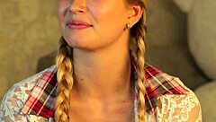 uh i mean this pretty lady picks out a toy for her uh spot down there