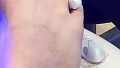 want to watch this shemale getting her feet done in a hot fetish session?