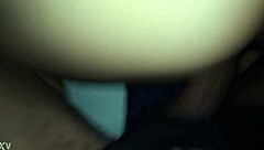 He grabs this ebony beauty and pounds her hard with his massive black monster cock.