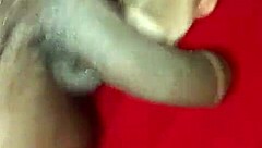 this young married latina bends over for her black lover's big cock in homemade doggystyle until facial.