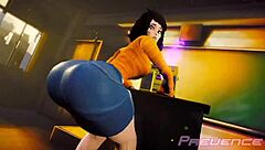 Twerking Bubble Butt in Big Ass Action with Curvy Moves