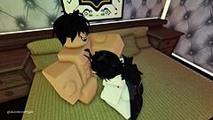 Feeling so much desire as cute little 18+ moth girl gets roughly throat fucked in Roblox