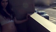 Gostosa Hints At Fingering Fun On The Varanda For Teen Masturbation