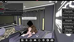 White Slut Got Fucked Hard by Massive BBC in Wild Roblox Session