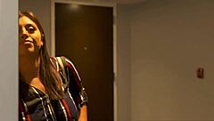 why not take control and enjoy ella knox's big natural tits in white lace lingerie for creampie fun