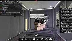 White Slut Got Fucked Hard by Massive BBC in Wild Roblox Session