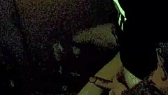 Beautiful blonde wife gives cute blowjob with big tits exposed