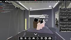 White Slut Got Fucked Hard by Massive BBC in Wild Roblox Session