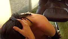 Encuentro a esta latina tetona en la calle y le ofrezco dinero por un blowjob pov casero con tetas naturales?