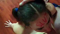Lipstick Slut Face Fucked Slapped And Spat On