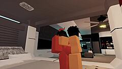Slut Gets Fucked Hard by Random Guy in First Roblox Video with Intense Action