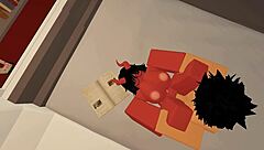 Slut Gets Fucked Hard by Random Guy in First Roblox Video with Intense Action