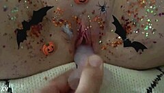 Halloween Pussy Solo Masturbation